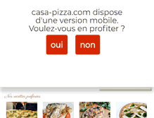 Tablet Screenshot of casa-pizza.com